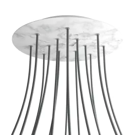   Round XXL Rose-One 14-hole and 4-side hole ceiling rosette set, 400 mm