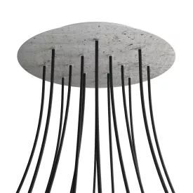   Round XXL Rose-One 14-hole and 4-side hole ceiling rosette set, 400 mm