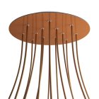 Round XXL Rose-One 14-hole and 4-side hole ceiling rosette set, 400 mm