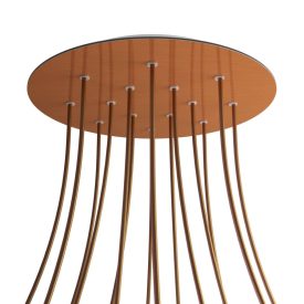   Round XXL Rose-One 14-hole and 4-side hole ceiling rosette set, 400 mm