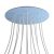  Round XXL Rose-One 14 hole and 4 side hole ceiling rose set, 400 mm