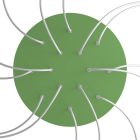 Round XXL Rose-One 14-hole and 4-side hole ceiling rosette set, 400 mm