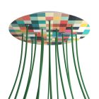  Round XXL Rose-One 14-hole and 4-side hole ceiling rose set, 400 mm - PROMO