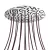  Round XXL Rose-One 14-hole and 4-side hole ceiling rose set, 400 mm - PROMO