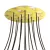  Round XXL Rose-One 14-hole and 4-side hole ceiling rose set, 400 mm - PROMO