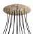  Round XXL Rose-One 14-hole and 4-side hole ceiling rose set, 400 mm - PROMO