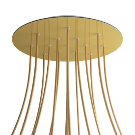   Round XXL Rose-One 15-hole and 4-side hole ceiling rosette set, 400 mm