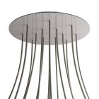 Round XXL Rose-One 15-hole and 4-side hole ceiling rosette set, 400 mm