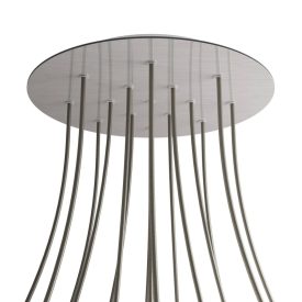   Round XXL Rose-One 15-hole and 4-side hole ceiling rosette set, 400 mm