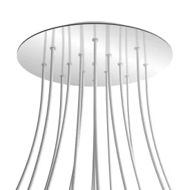   Round XXL Rose-One 15-hole and 4-side hole ceiling rosette set, 400 mm