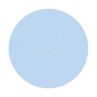 Round XXL Rose-One 15-hole and 4-side hole ceiling rosette set, 400 mm