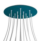 Round XXL Rose-One 15-hole and 4-side hole ceiling rosette set, 400 mm