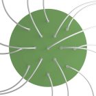 Round XXL Rose-One 15-hole and 4-side hole ceiling rosette set, 400 mm