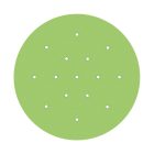 Round XXL Rose-One 15-hole and 4-side hole ceiling rosette set, 400 mm