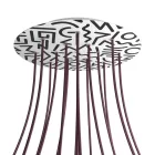  Round XXL Rose-One 15-hole and 4-side hole ceiling rose set, 400 mm - PROMO