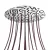  Round XXL Rose-One 15-hole and 4-side hole ceiling rose set, 400 mm - PROMO