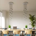  Round XXL Rose-One 15-hole and 4-side hole ceiling rose set, 400 mm - PROMO