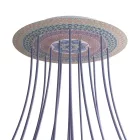  Round XXL Rose-One 15-hole and 4-side hole ceiling rose set, 400 mm - PROMO