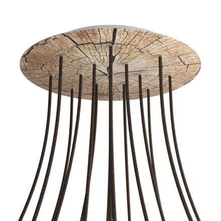  Round XXL Rose-One 15-hole and 4-side hole ceiling rose set, 400 mm - PROMO