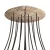  Round XXL Rose-One 15-hole and 4-side hole ceiling rose set, 400 mm - PROMO