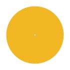 Round XXL Rose-One ceiling rose set with 1 hole and 4 side holes, 400 mm