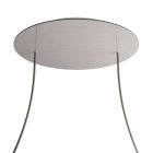 Round XXL Rose-One 2-hole and 4-side hole ceiling rosette set, 400 mm