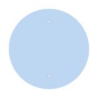 Round XXL Rose-One 2-hole and 4-side hole ceiling rosette set, 400 mm