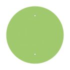 Round XXL Rose-One 2-hole and 4-side hole ceiling rosette set, 400 mm