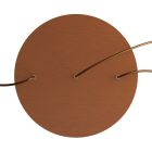 Round XXL Rose-One 3-row and 4-sided perforated ceiling rosette set, 400 mm