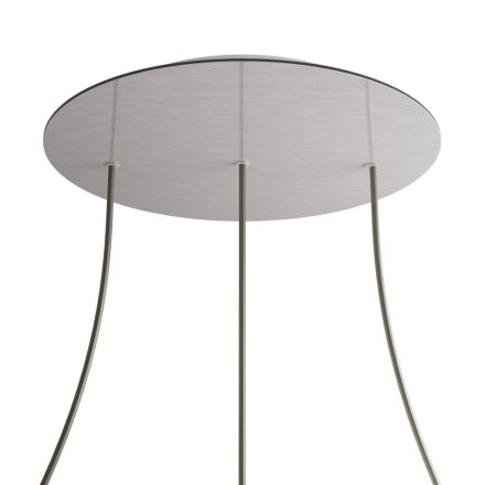 Round XXL Rose-One 3-row and 4-sided perforated ceiling rosette set, 400 mm