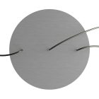 Round XXL Rose-One 3-row and 4-sided perforated ceiling rosette set, 400 mm