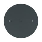 Round XXL Rose-One 3-row and 4-sided perforated ceiling rosette set, 400 mm