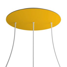   Round XXL Rose-One 3-row and 4-sided perforated ceiling rosette set, 400 mm