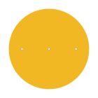 Round XXL Rose-One 3-row and 4-sided perforated ceiling rosette set, 400 mm