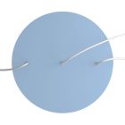 Round XXL Rose-One 3-row and 4-sided perforated ceiling rosette set, 400 mm