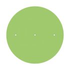 Round XXL Rose-One 3-row and 4-sided perforated ceiling rosette set, 400 mm