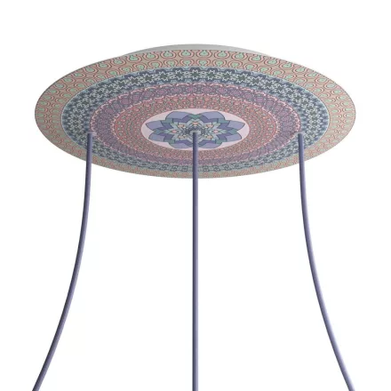  Round XXL Rose-One 3-row perforated and 4-sided perforated ceiling rose set, 400 mm - PROMO