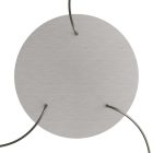 Round XXL Rose-One 3-hole and 4-side hole ceiling rosette set, 400 mm