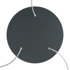 Round XXL Rose-One 3-hole and 4-side hole ceiling rosette set, 400 mm