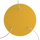 Round XXL Rose-One 3-hole and 4-side hole ceiling rosette set, 400 mm