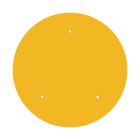 Round XXL Rose-One 3-hole and 4-side hole ceiling rosette set, 400 mm