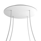 Round XXL Rose-One 4-hole and 4-side hole ceiling rosette set, 400 mm