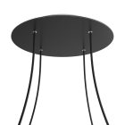 Round XXL Rose-One 4-hole and 4-side hole ceiling rosette set, 400 mm