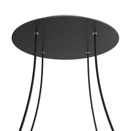 Round XXL Rose-One 4-hole and 4-side hole ceiling rosette set, 400 mm