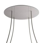 Round XXL Rose-One 4-hole and 4-side hole ceiling rosette set, 400 mm