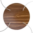 Round XXL Rose-One 4-hole and 4-side hole ceiling rosette set, 400 mm