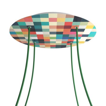 Round XXL Rose-One 4-hole and 4-side hole ceiling rose set, 400 mm - PROMO