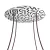 Round XXL Rose-One 4-hole and 4-side hole ceiling rose set, 400 mm - PROMO