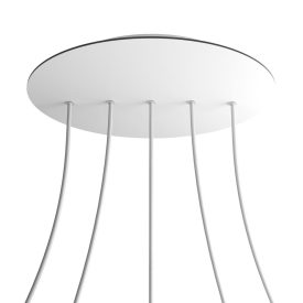   Round XXL Rose-One 5-row ceiling rose set with 4 side holes, 400 mm