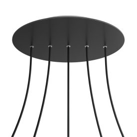   Round XXL Rose-One 5-row ceiling rose set with 4 side holes, 400 mm